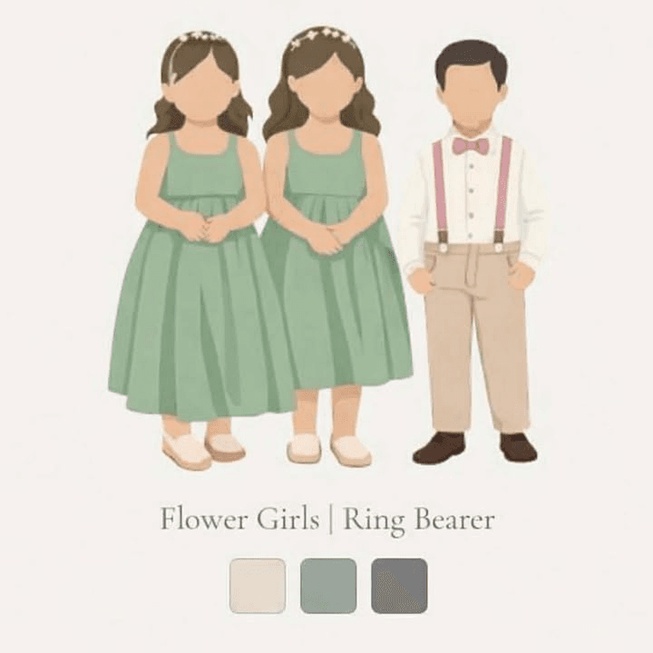 Flower girl and ring bearer attire guidelines